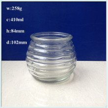 Round Shaped 410ml Glass Candle Jars